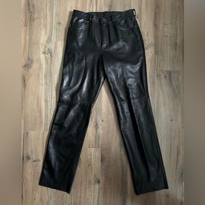 Black leather pants by Siena Studio
